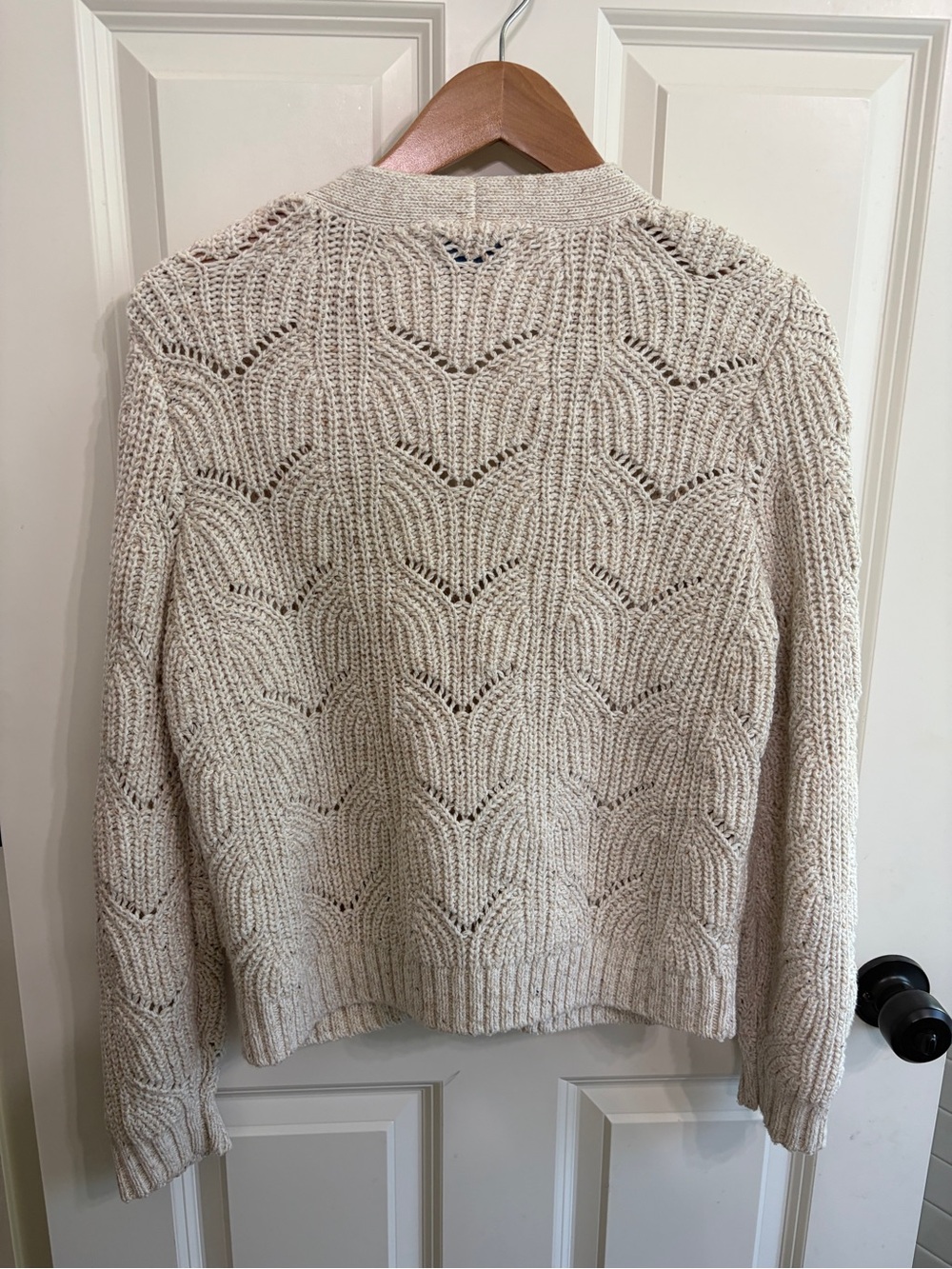 Like new Old Navy size S Cream Openwork Cotton Blend Cardigan. Soft. Gorgeous! - Picture 6 of 10